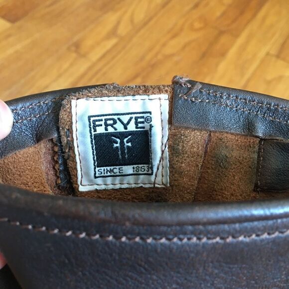 FRYE Veronica Tall Brown Leather Slouch Boots | Size 6.5 - Picture 12 of 15